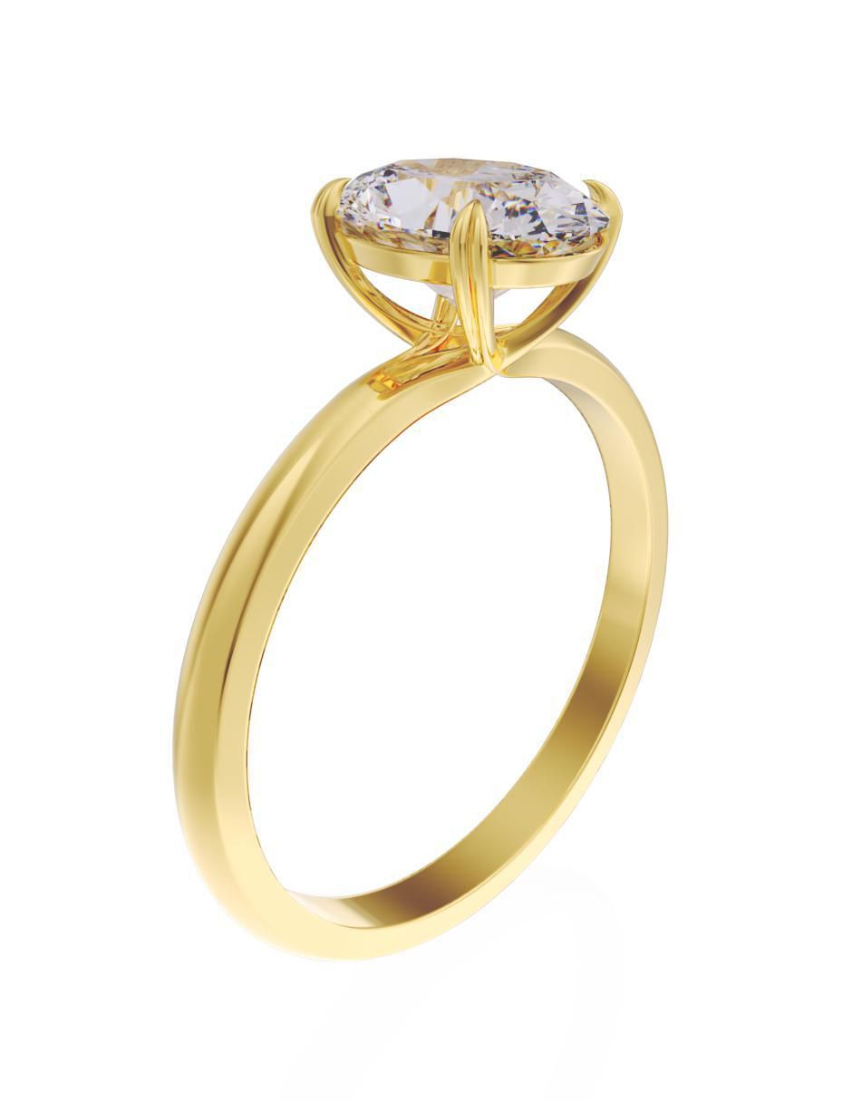 Anillo de compromiso "de" oro 14 k fonelli eternidad zirconia