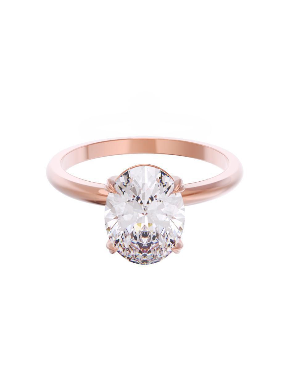 Anillo de compromiso de oro 14 k Eternidad zirconia Anillo de compromiso de oro 14 k Eternidad zirconia