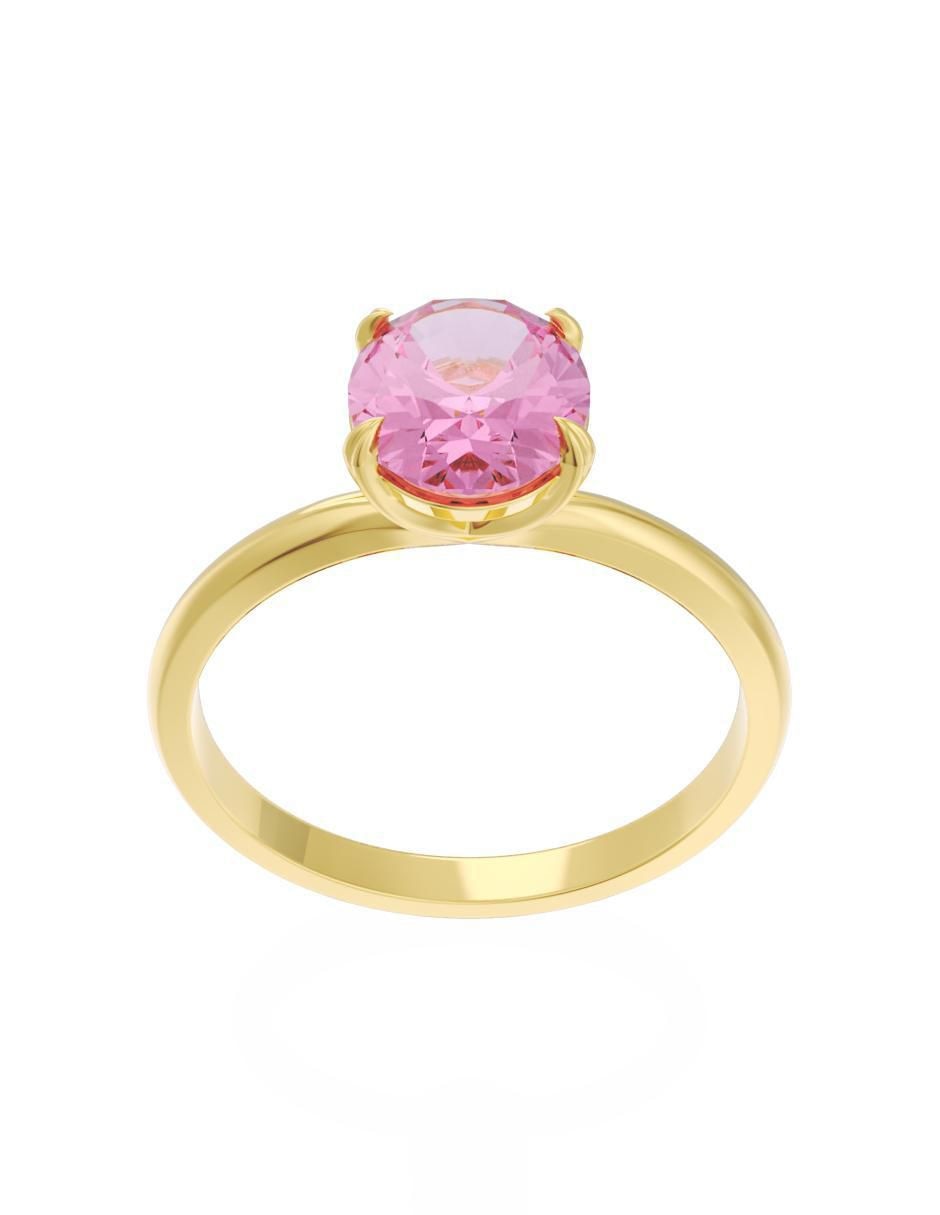 Anillo de compromiso "de" oro 14 k fonelli eternidad zirconia