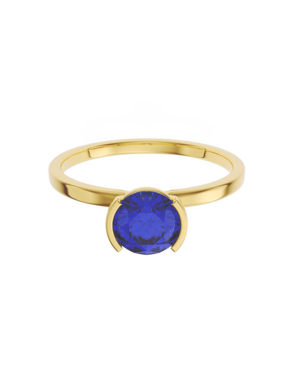 Anillo de compromiso de oro 14 k Eternidad zirconia Anillo de compromiso de oro 14 k Eternidad zirconia