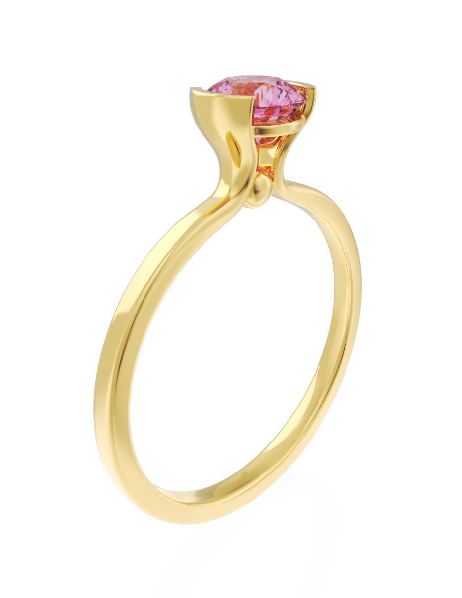Anillo de compromiso "de" oro 14 k fonelli eternidad zirconia