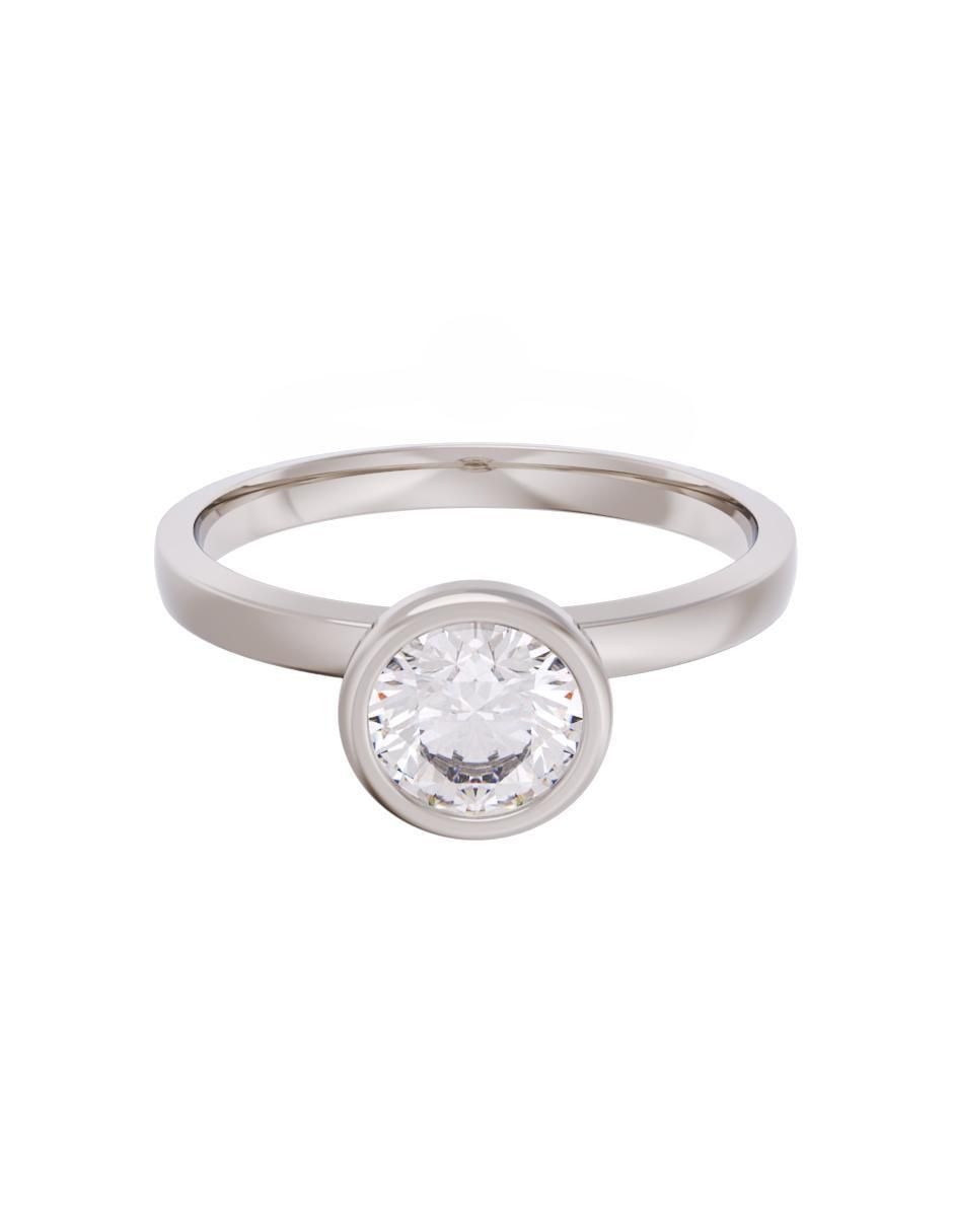 Anillo de compromiso de oro 14 k Eternidad zirconia Anillo de compromiso de oro 14 k Eternidad zirconia