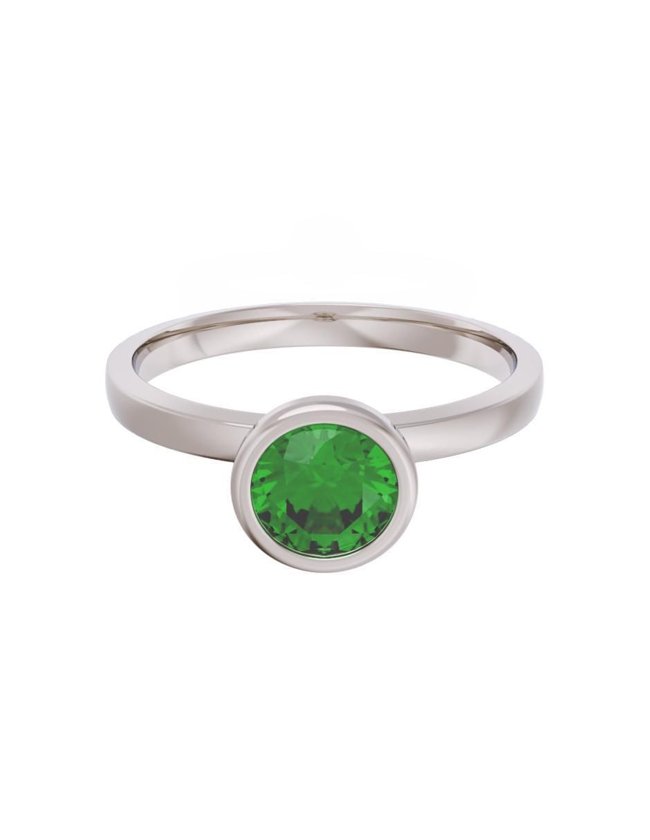 Anillo de compromiso de oro 14 k Eternidad zirconia Anillo de compromiso de oro 14 k Eternidad zirconia