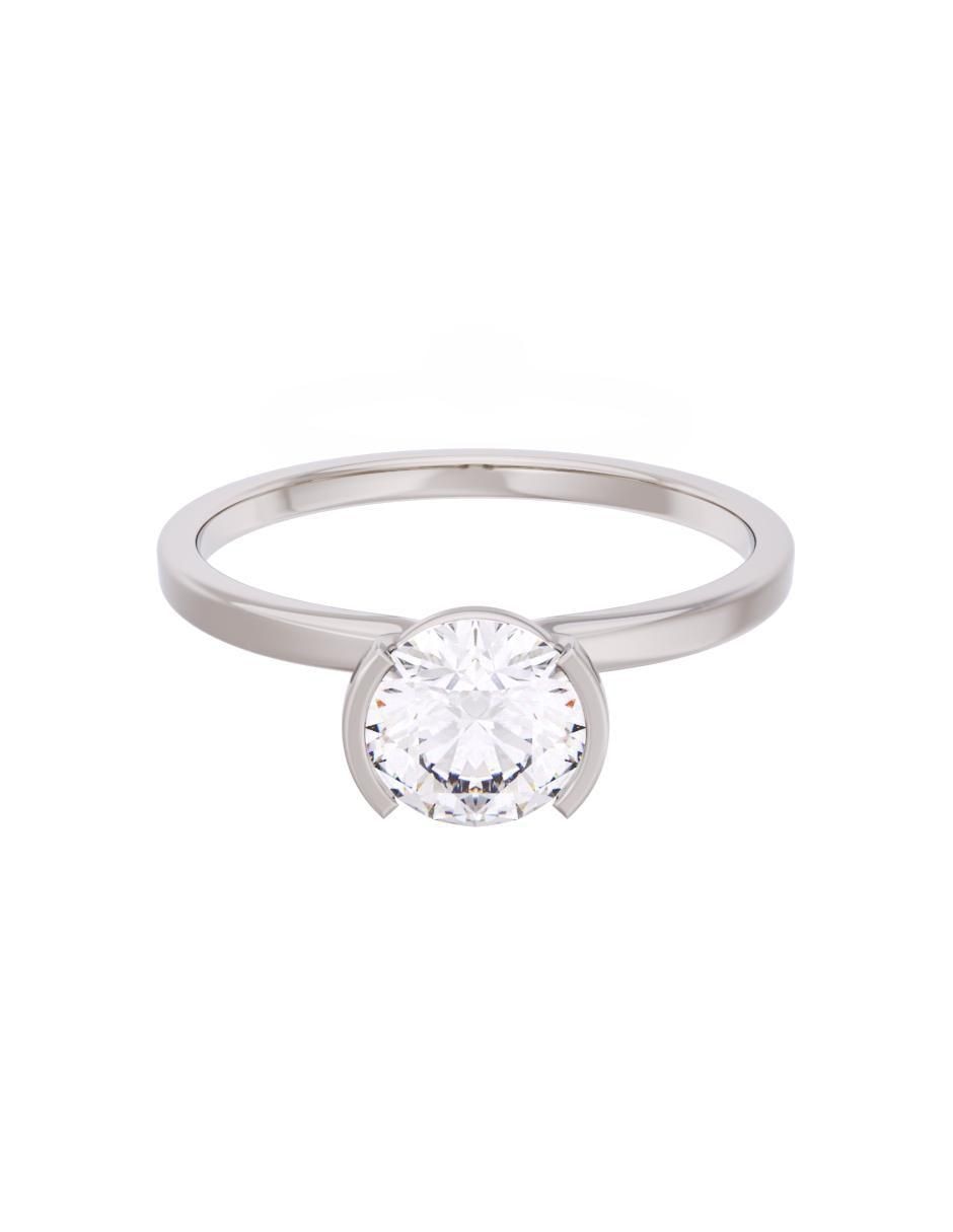 Anillo de compromiso de oro 14 k Eternidad zirconia Anillo de compromiso de oro 14 k Eternidad zirconia