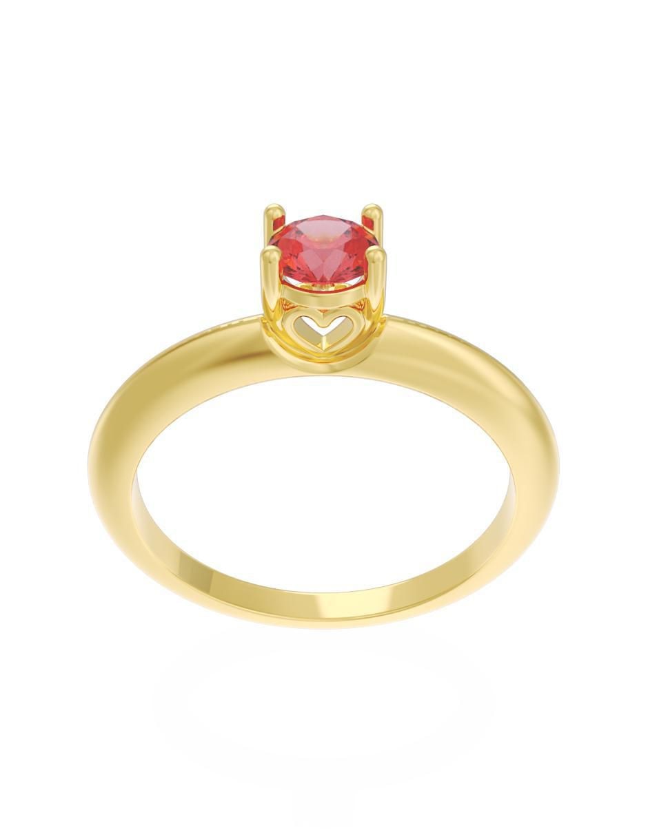 Anillo de compromiso "de" oro 14 k fonelli eternidad zirconia