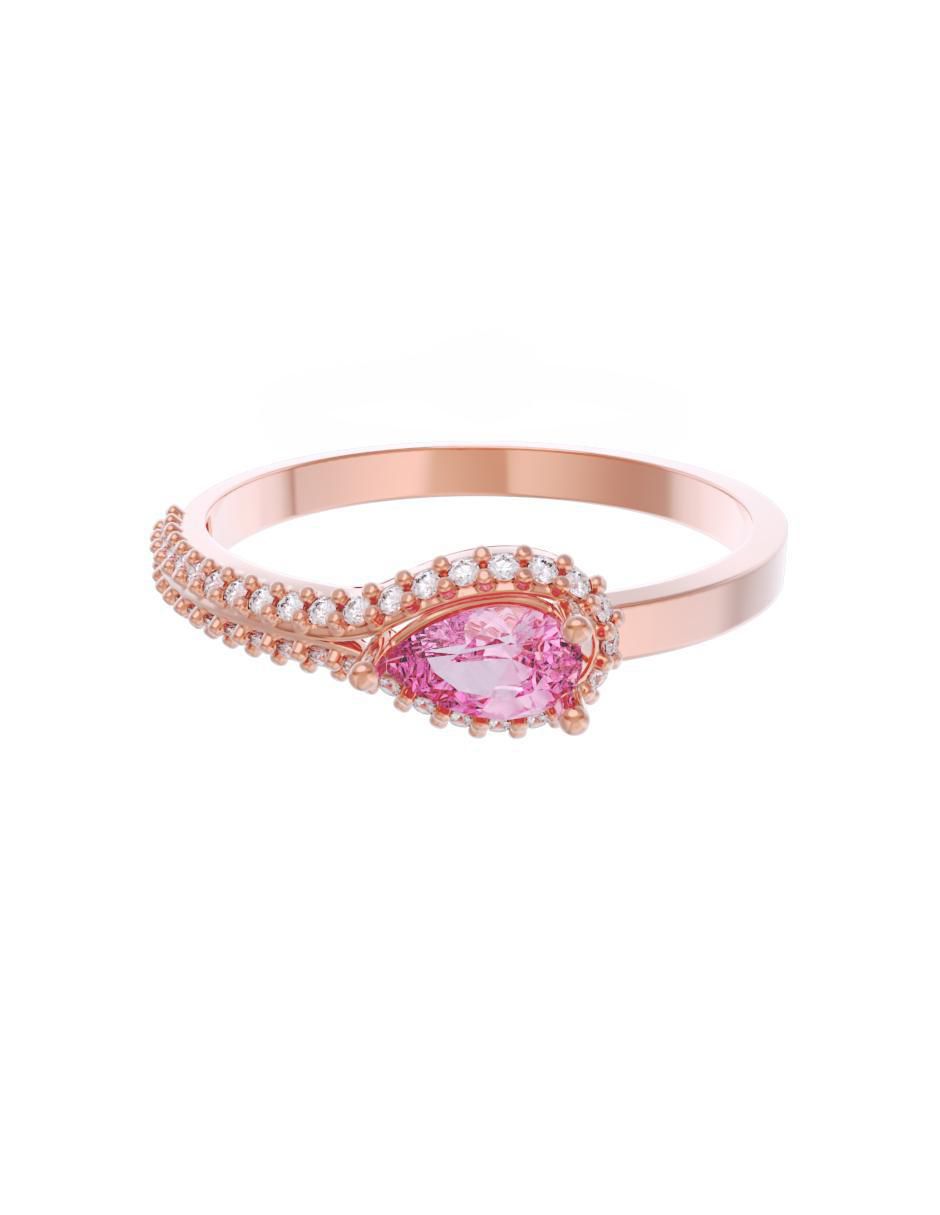 Anillo de compromiso de oro 14 k Eternidad zirconia Anillo de compromiso de oro 14 k Eternidad zirconia