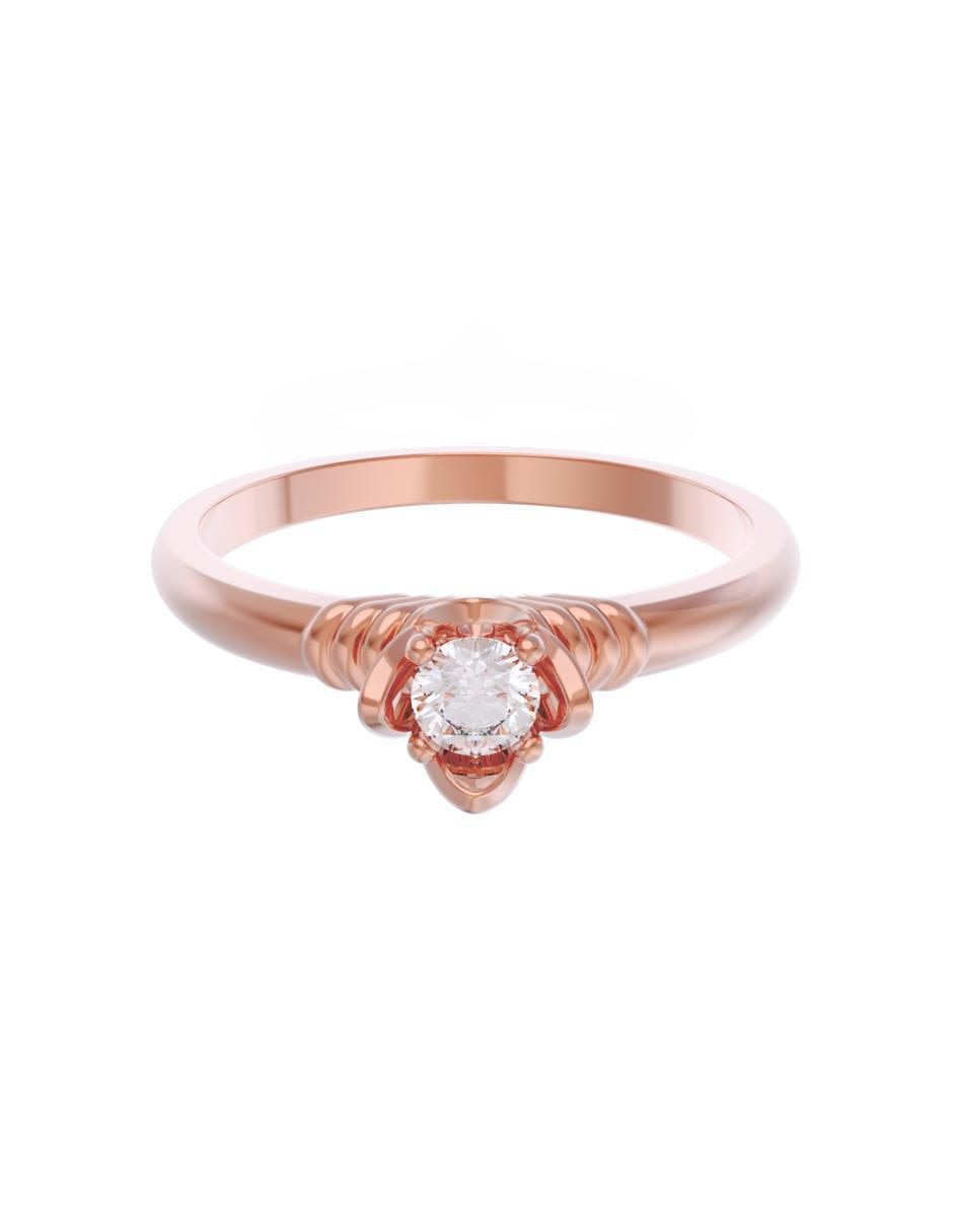 Anillo de compromiso de oro 14 k Eternidad zirconia Anillo de compromiso de oro 14 k Eternidad zirconia