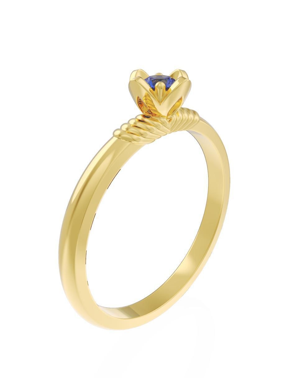 Anillo de compromiso "de" oro 14 k fonelli eternidad zirconia