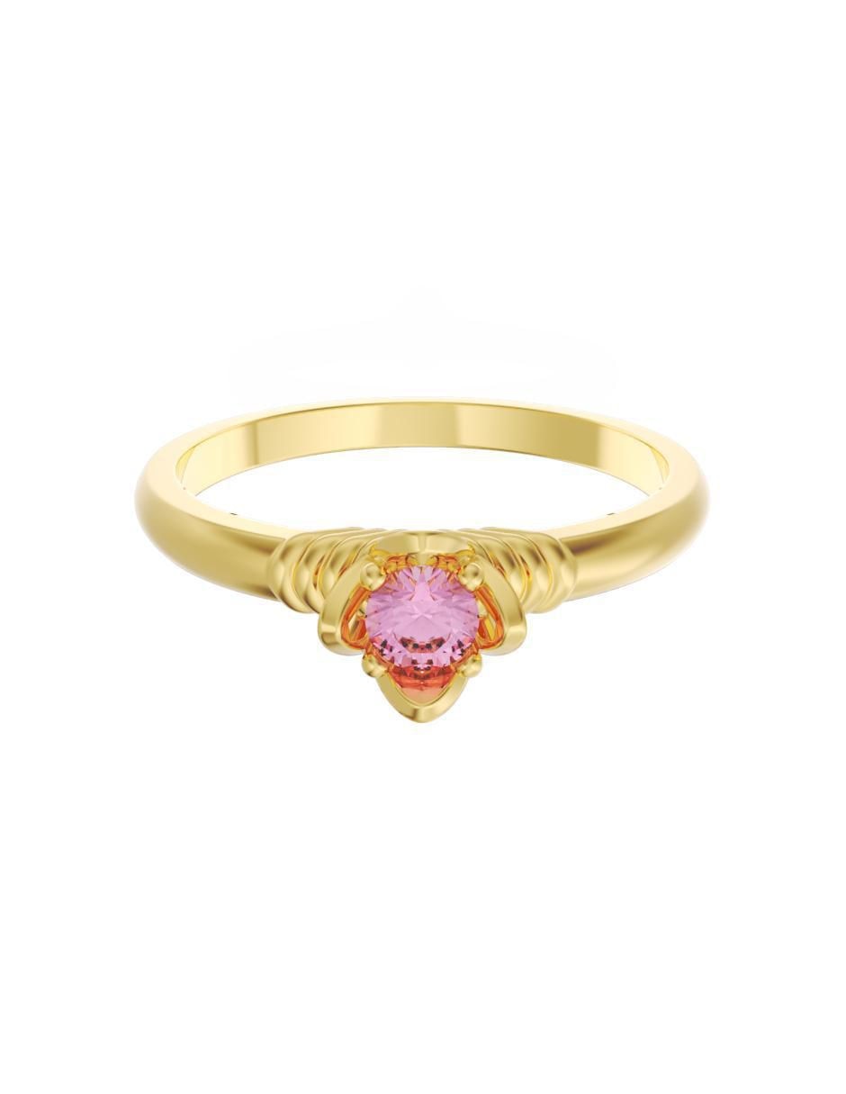 Anillo de compromiso de oro 14 k Eternidad zirconia Anillo de compromiso de oro 14 k Eternidad zirconia