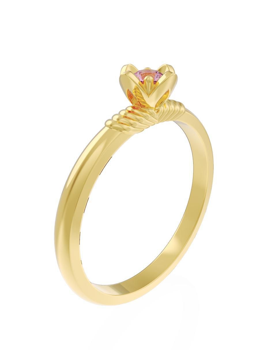Anillo de compromiso "de" oro 14 k fonelli eternidad zirconia