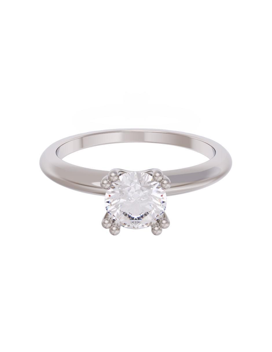 Anillo de compromiso de oro 14 k Eternidad zirconia Anillo de compromiso de oro 14 k Eternidad zirconia
