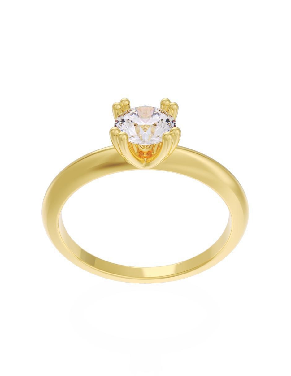 Anillo de compromiso "de" oro 14 k fonelli eternidad zirconia