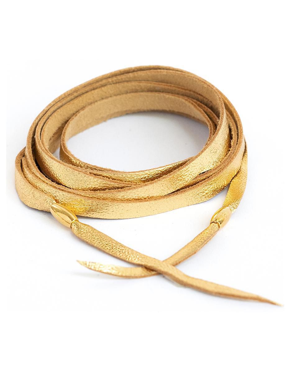 Pulsera de cuero con acabado esmaltado Pulsera de cuero con acabado esmaltado