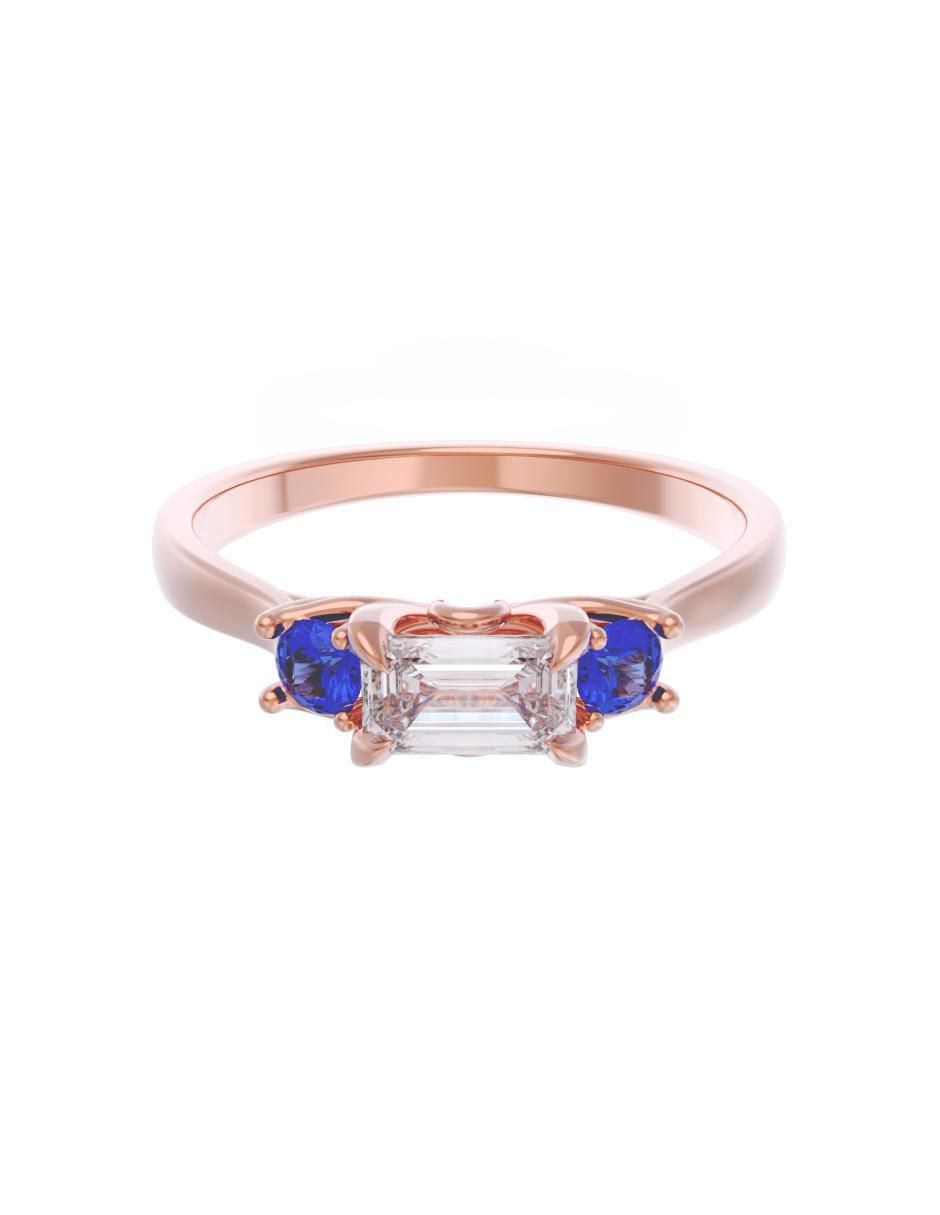 Anillo de compromiso de oro 14 k Eternidad zirconia Anillo de compromiso de oro 14 k Eternidad zirconia