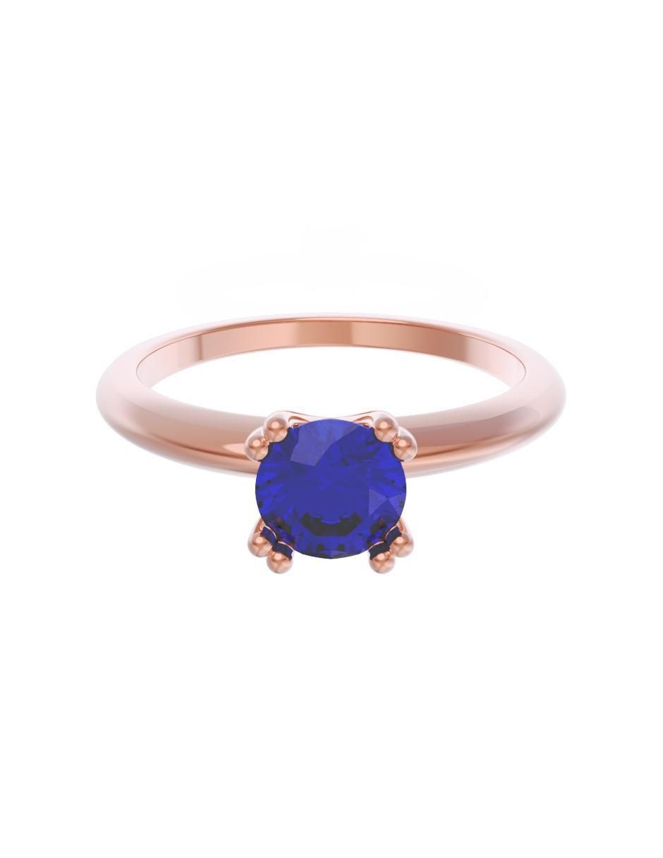 Anillo de compromiso de oro 14 k Eternidad zirconia Anillo de compromiso de oro 14 k Eternidad zirconia