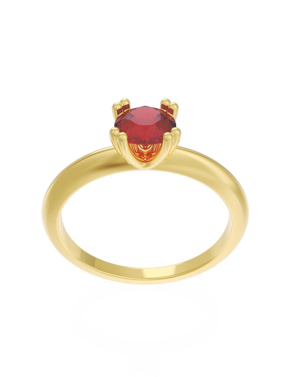 Anillo de compromiso "de" oro 14 k fonelli eternidad zirconia