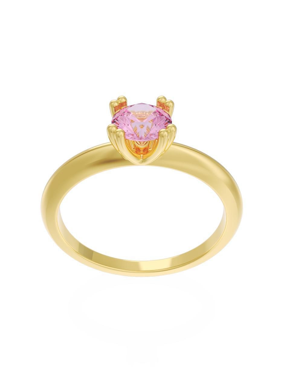 Anillo de compromiso "de" oro 14 k fonelli eternidad zirconia