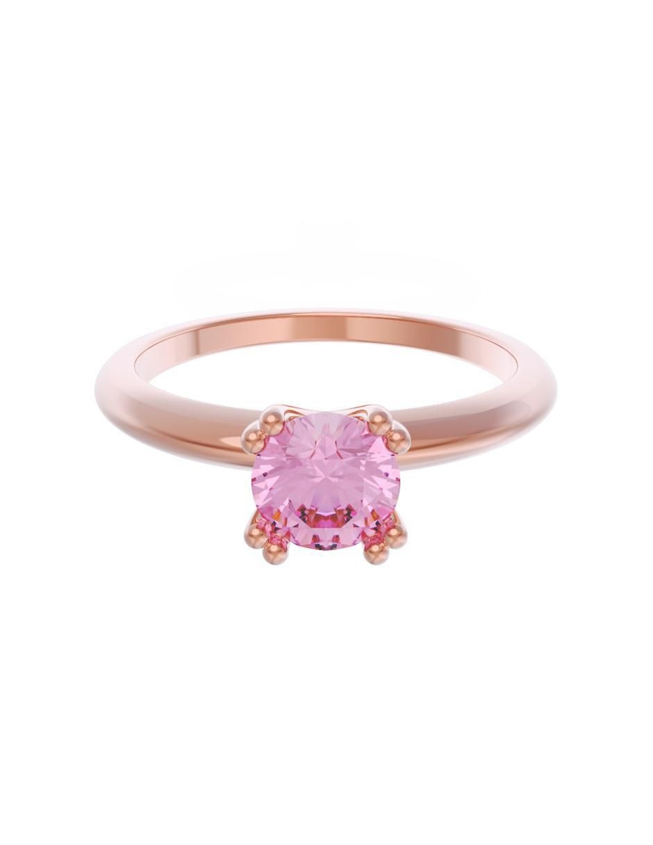 Anillo de compromiso de oro 14 k Eternidad zirconia Anillo de compromiso de oro 14 k Eternidad zirconia