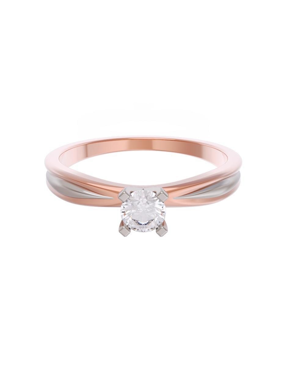 Anillo de compromiso de oro 14 k Eternidad zirconia Anillo de compromiso de oro 14 k Eternidad zirconia