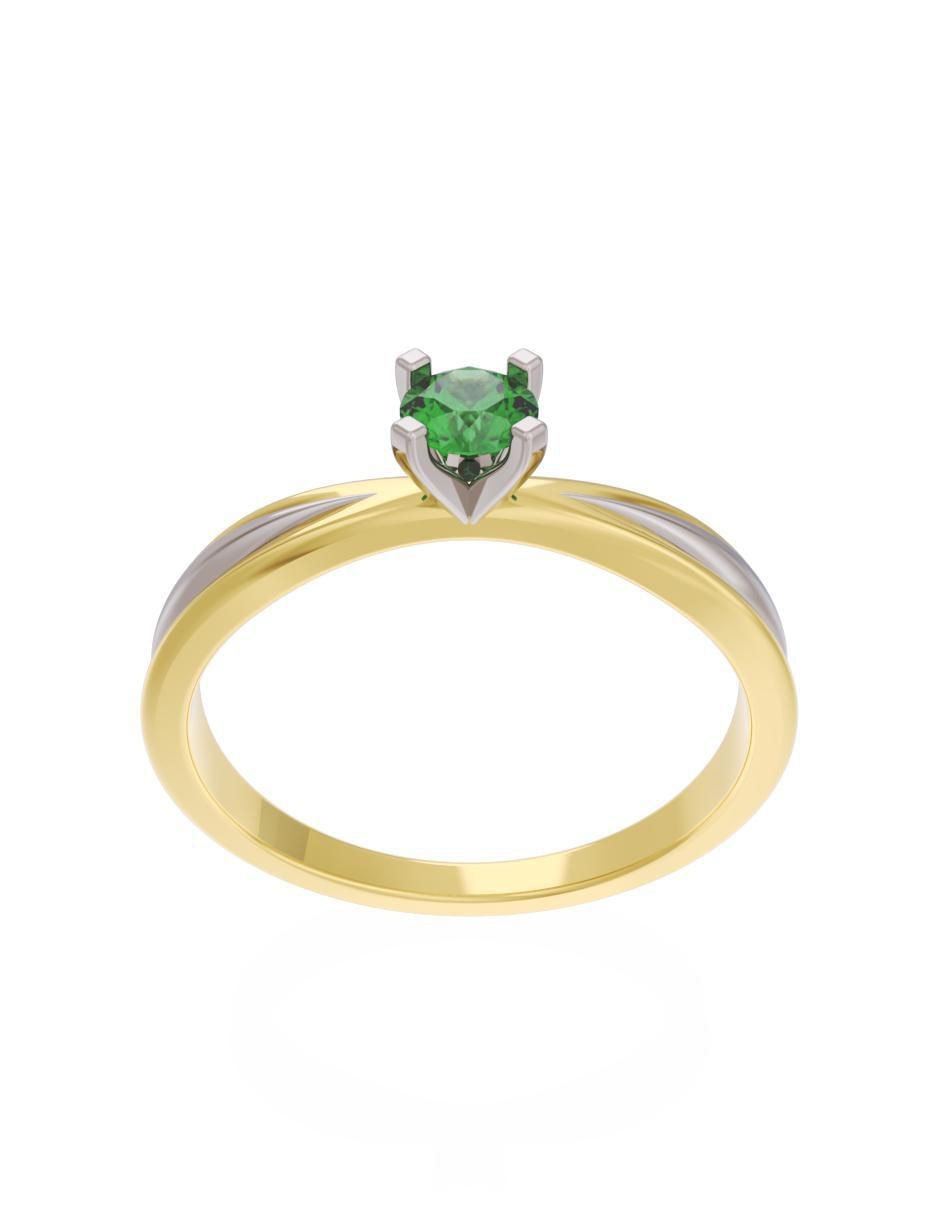 Anillo de compromiso "de" oro 14 k fonelli eternidad zirconia