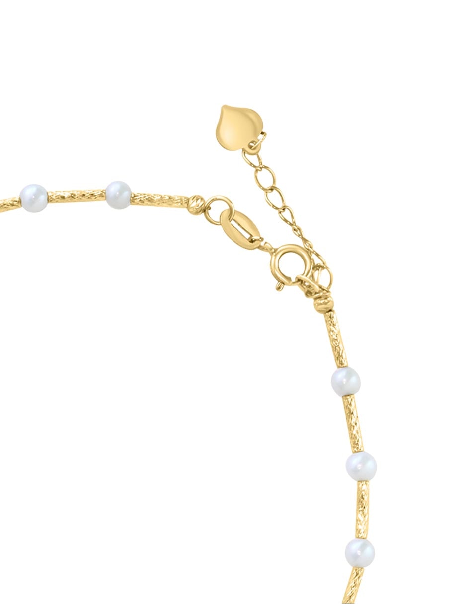Pulsera de oro 14 K con acabado brillante 2
