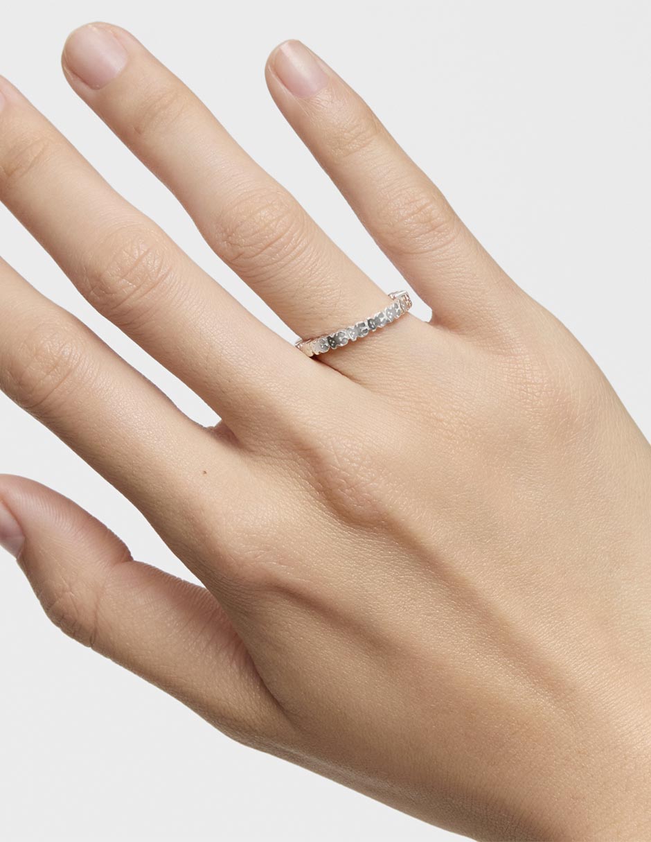 Anillo de oso Straight P 925 de plata brillante 6
