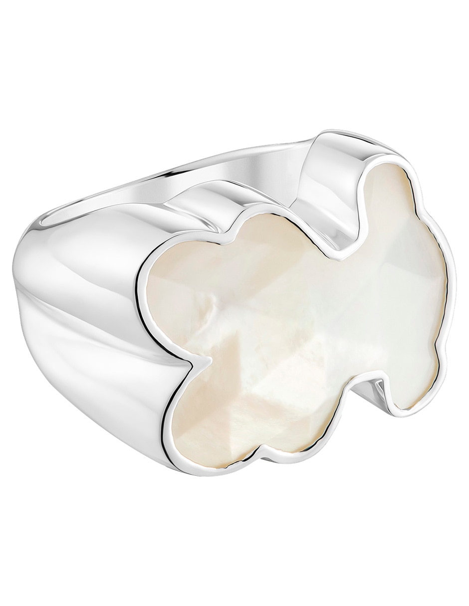 Anillo de oso Icon Color P 925 de plata nácar brillante 2