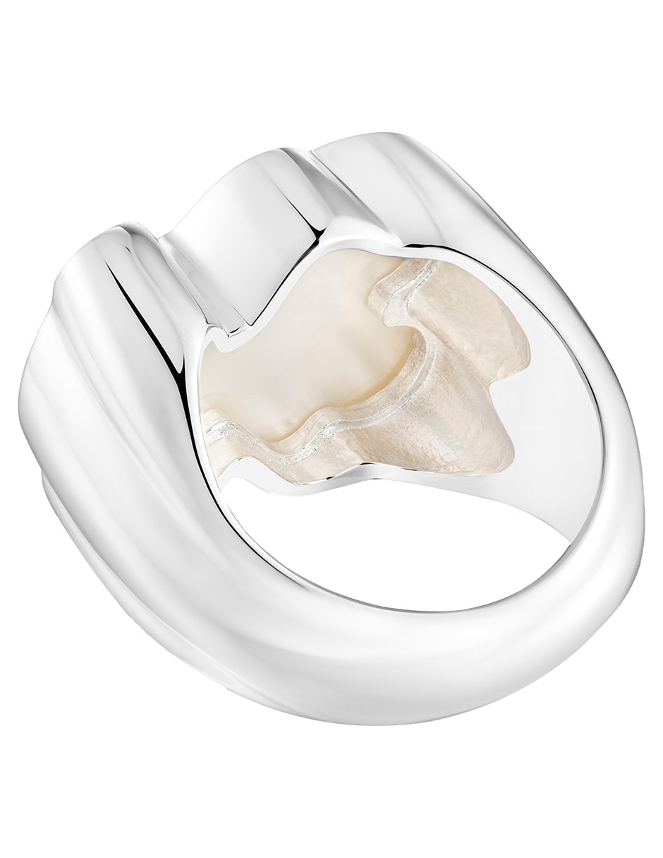 Anillo de oso Icon Color P 925 de plata nácar brillante 3