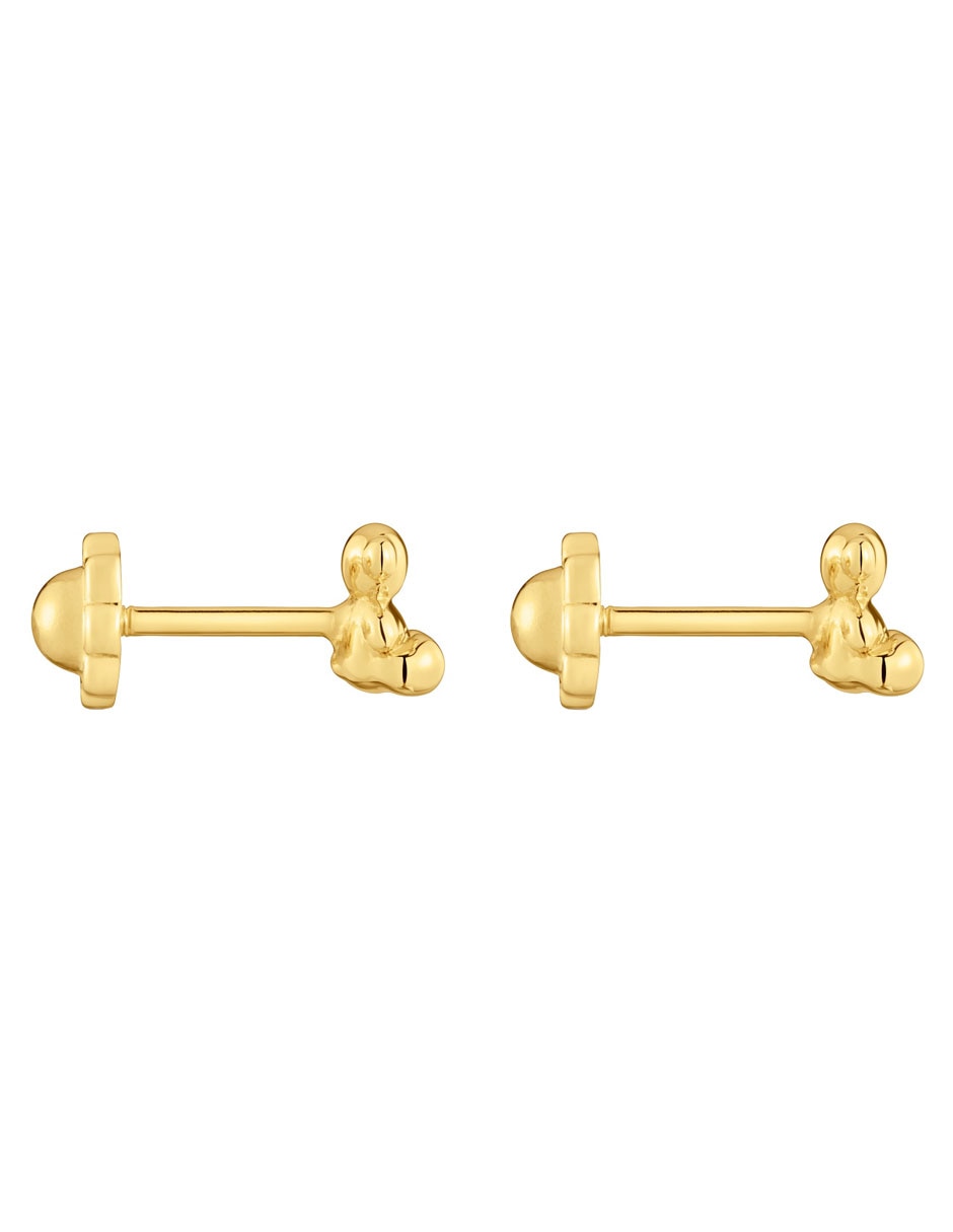 Broqueles de oso Bold Bear de oro 18 k con acabado brillante 2