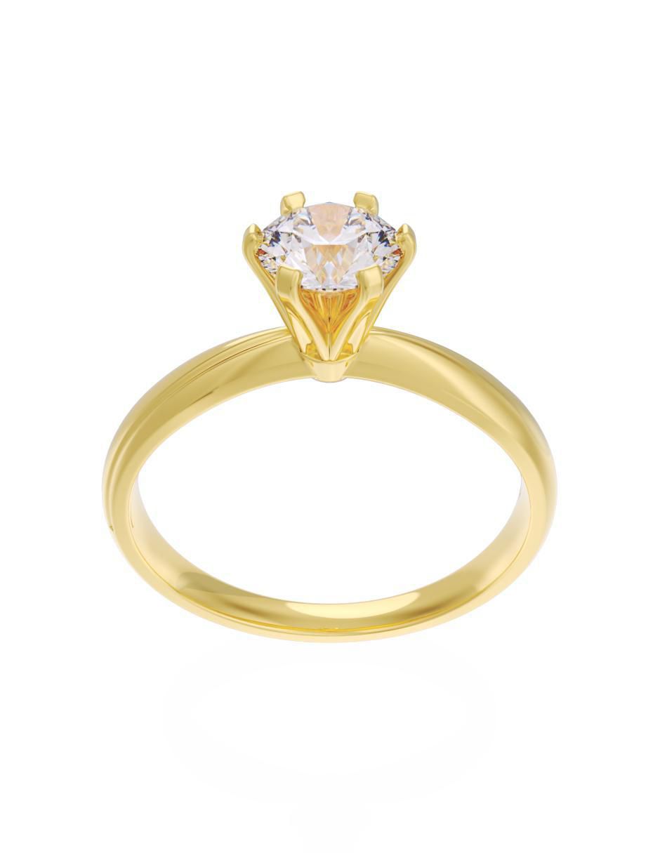 Anillo de compromiso "de" oro 14 k fonelli eternidad zirconia