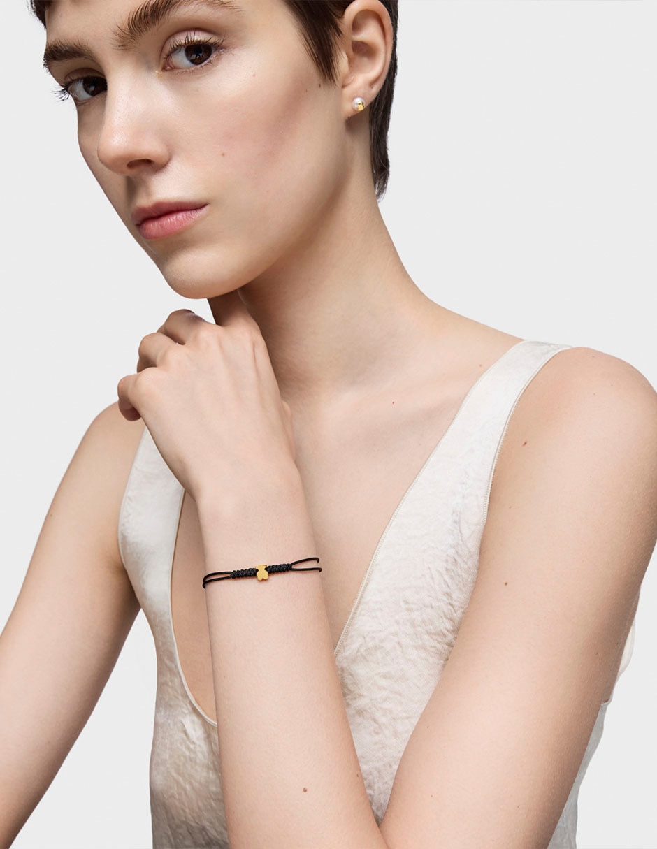 Pulsera de oro amarillo 18 k Sweet Dolls con acabado brillante 5