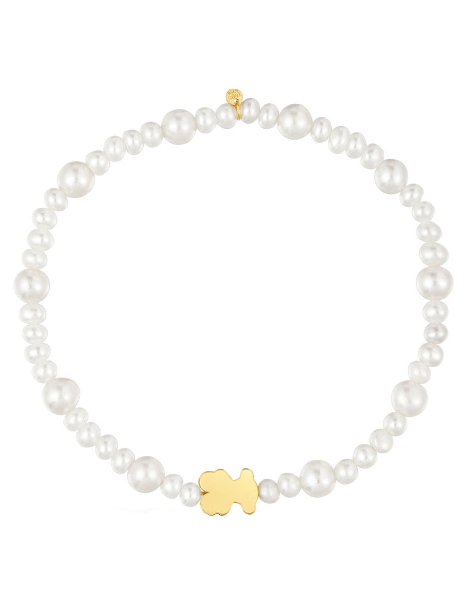 Pulsera de oro amarillo 18 k Sweet Dolls con acabado brillante 2