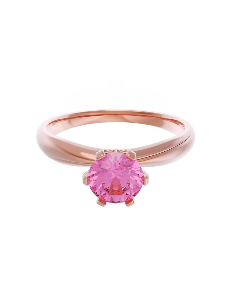 Anillo de compromiso de oro 14 k Eternidad zirconia Anillo de compromiso de oro 14 k Eternidad zirconia