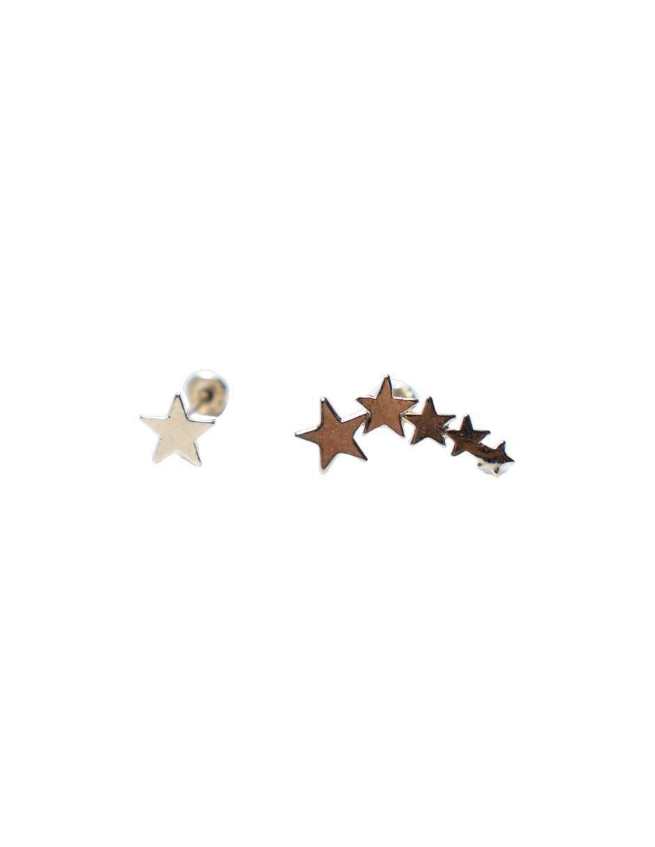 Aretes de estrella de oro 14 k