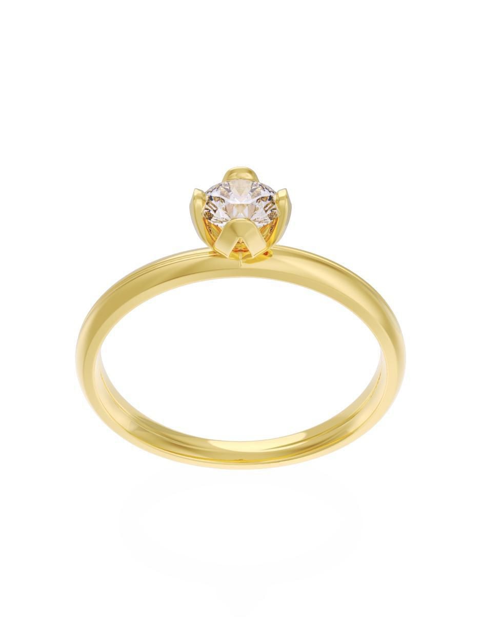 Anillo de compromiso "de" oro 14 k fonelli eternidad zirconia