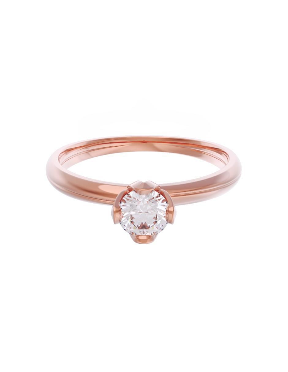 Anillo de compromiso de oro 14 k Eternidad zirconia Anillo de compromiso de oro 14 k Eternidad zirconia