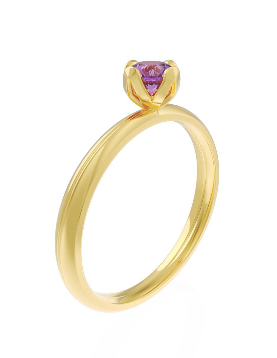 Anillo de compromiso "de" oro 14 k fonelli eternidad zirconia