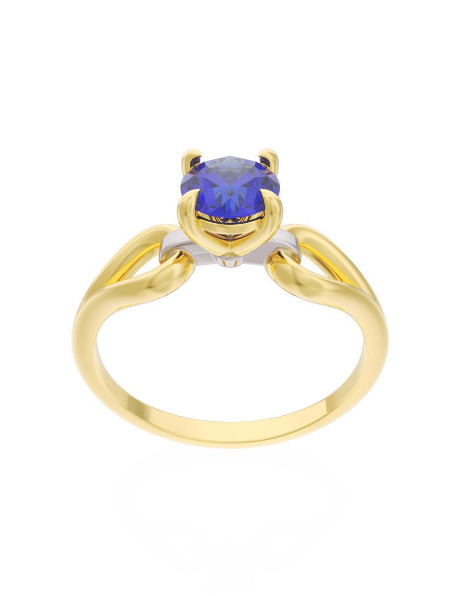 Anillo de compromiso "de" oro 14 k fonelli eternidad zirconia