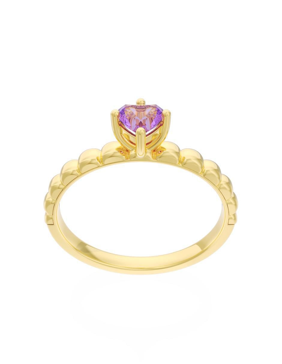 Anillo de compromiso "de" oro 14 k fonelli eternidad zirconia