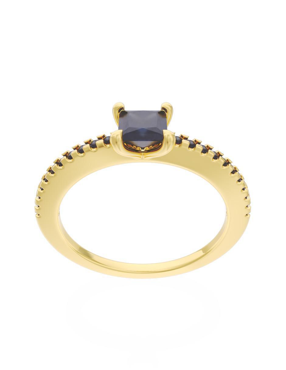 Anillo de compromiso "de" oro 10 k fonelli eternidad zirconia