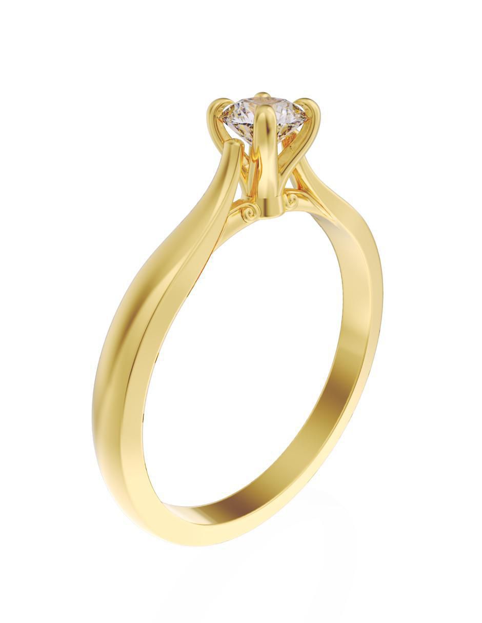 Anillo de compromiso "de" oro 10 k fonelli eternidad zirconia