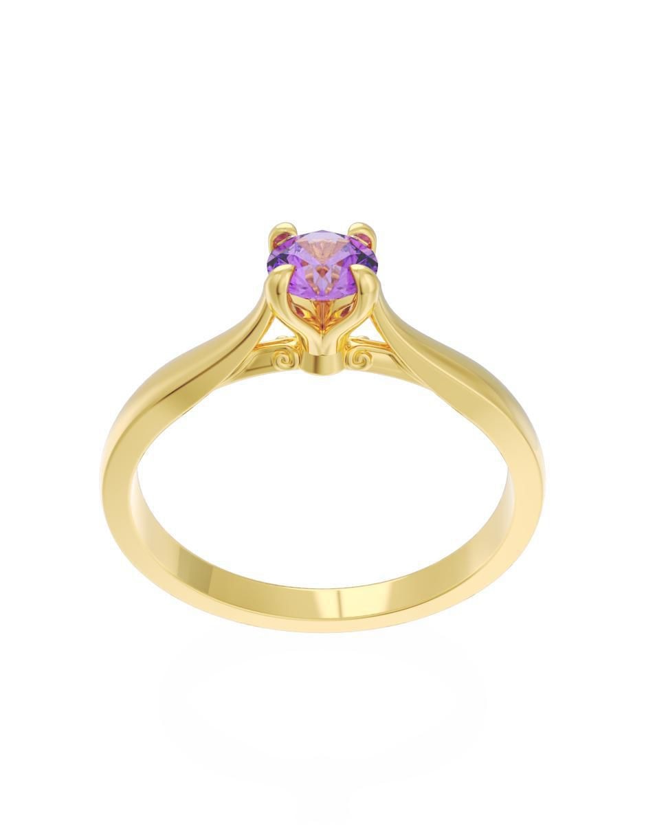 Anillo de compromiso "de" oro 10 k fonelli eternidad zirconia