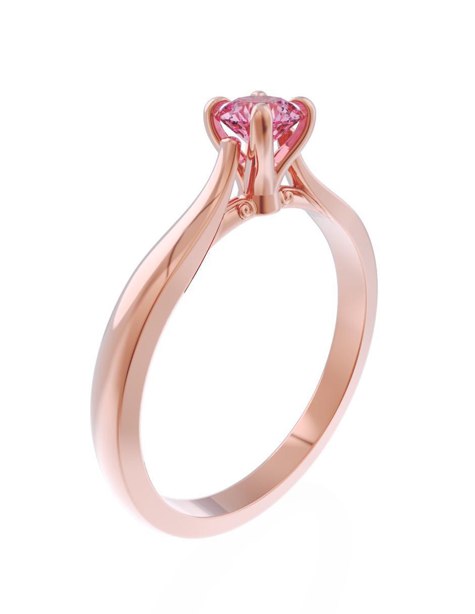 Anillo de compromiso de oro 10 k Eternidad 2025 3