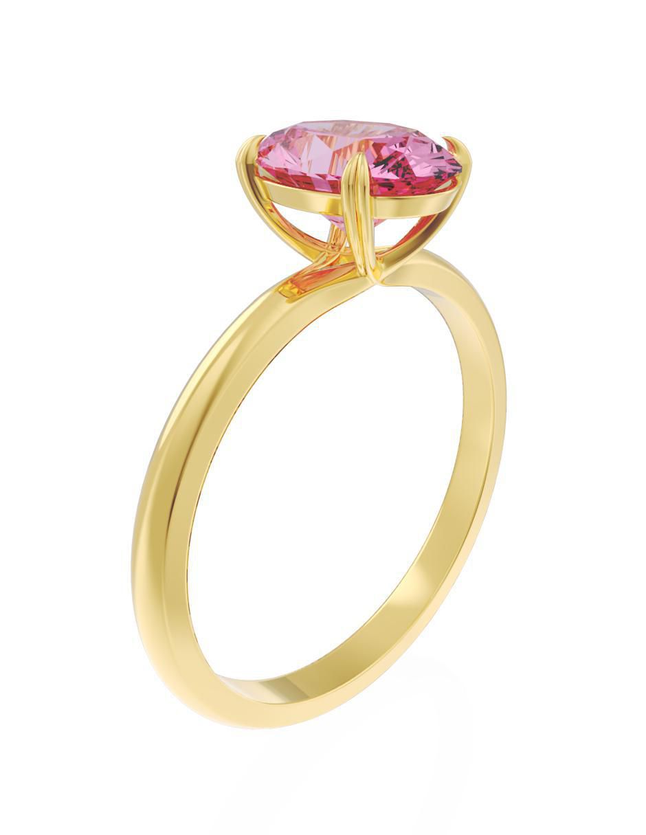 Anillo de compromiso "de" oro 10 k fonelli eternidad zirconia
