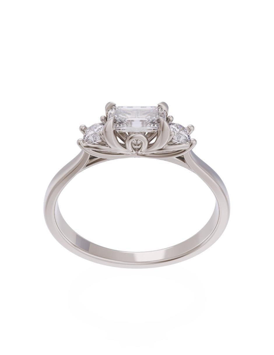Anillo de compromiso 10 k Eternidad 2