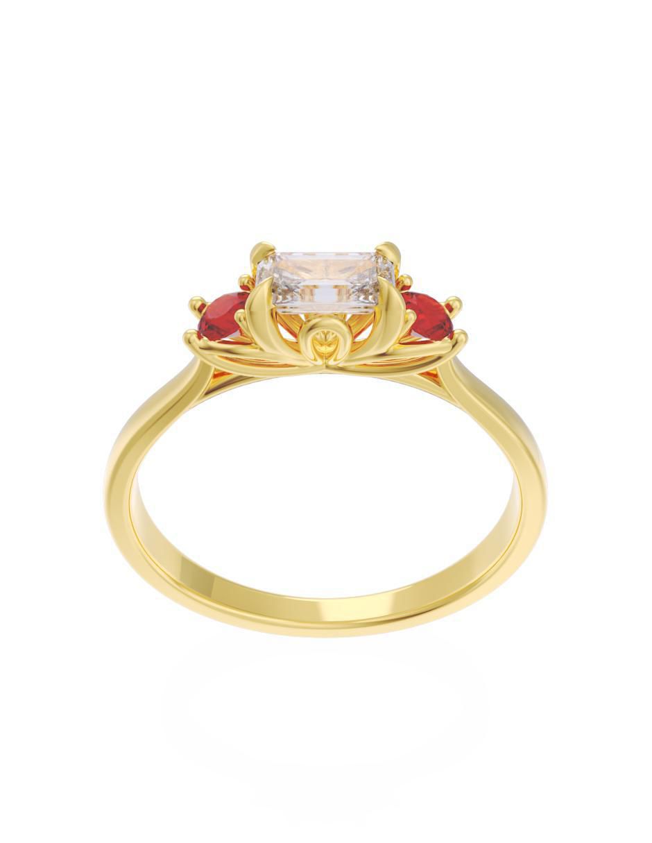 Anillo de compromiso "de" oro 10 k fonelli eternidad 2025 zirconia