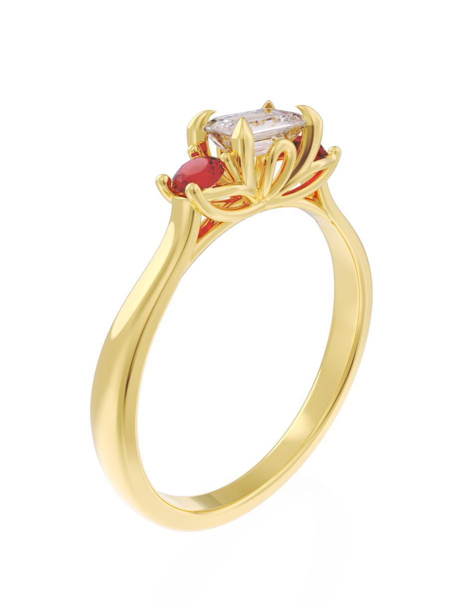 Anillo de compromiso "de" oro 10 k fonelli eternidad 2025 zirconia