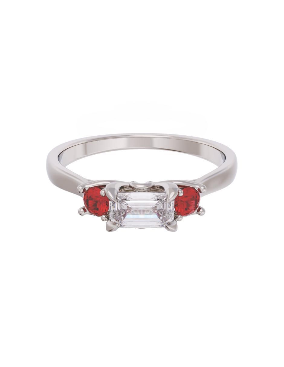 Anillo de compromiso de oro 10 k Eternidad 2025