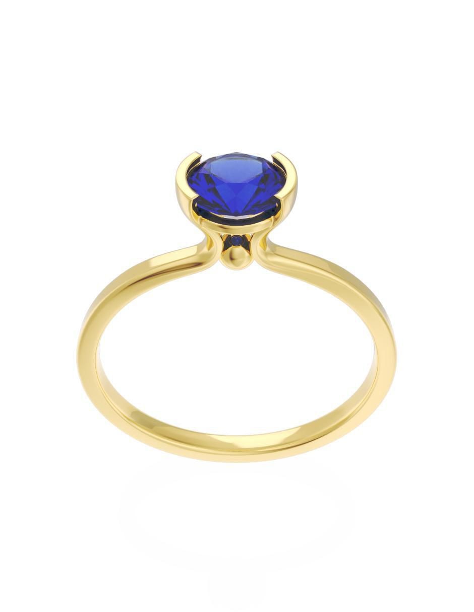 Anillo de compromiso "de" oro 10 k fonelli eternidad zirconia