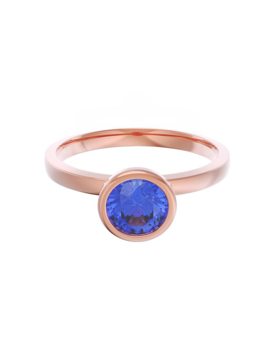 Anillo de compromiso de oro 10 k Eternidad